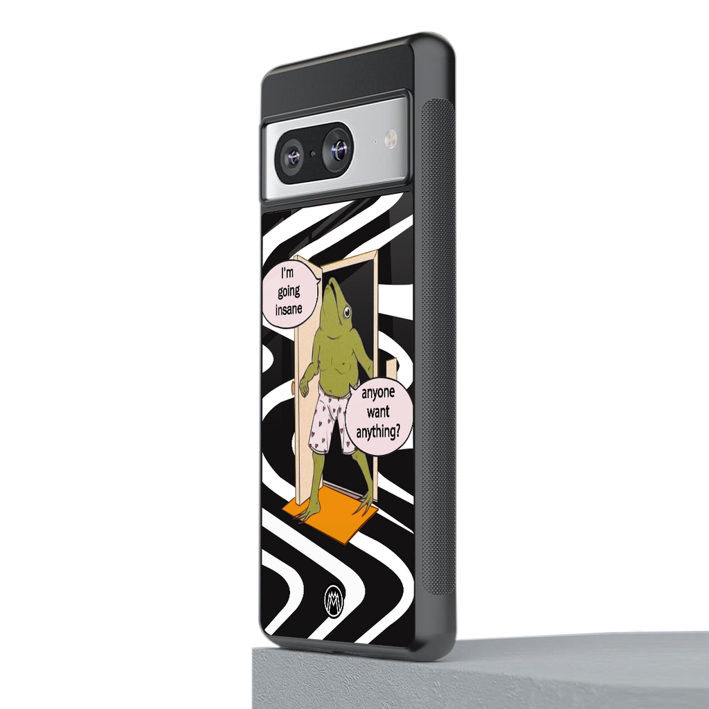 going insane back phone cover | glass case for Google Pixel 8