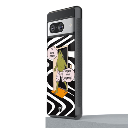 going insane back phone cover | glass case for Google Pixel 8