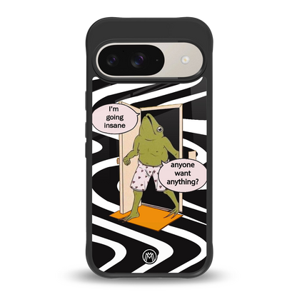 going insane back phone cover | glass case for google pixel 9