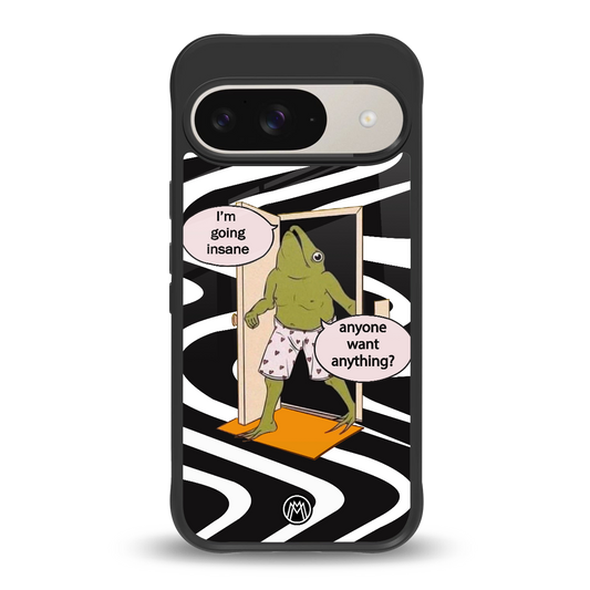 going insane back phone cover | glass case for google pixel 9