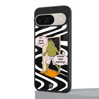 going insane back phone cover | glass case for google pixel 9