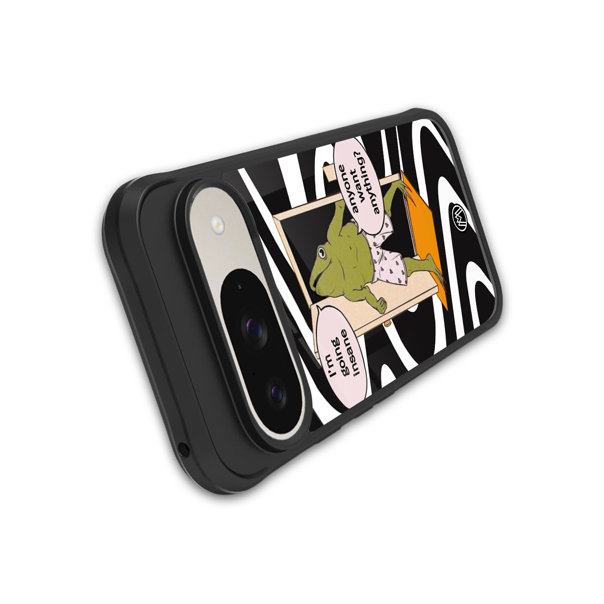 going insane back phone cover | glass case for google pixel 9