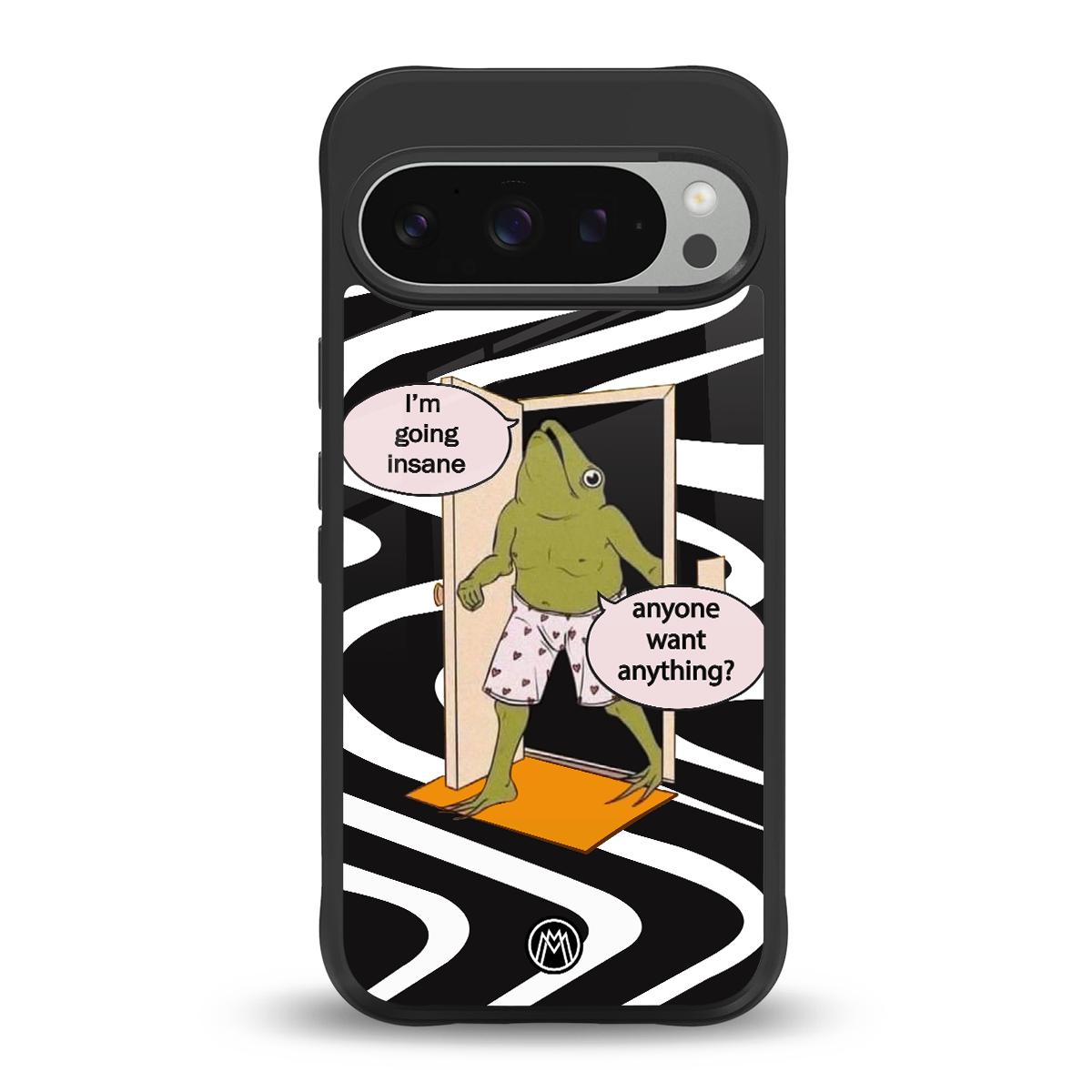 going insane back phone cover | glass case for google pixel 9 pro
