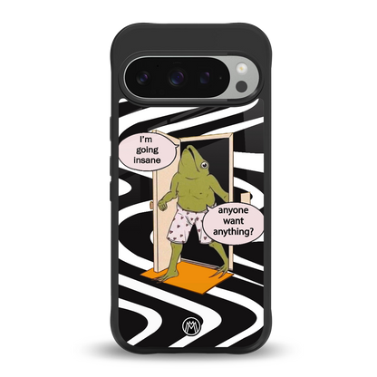 going insane back phone cover | glass case for google pixel 9 pro xl