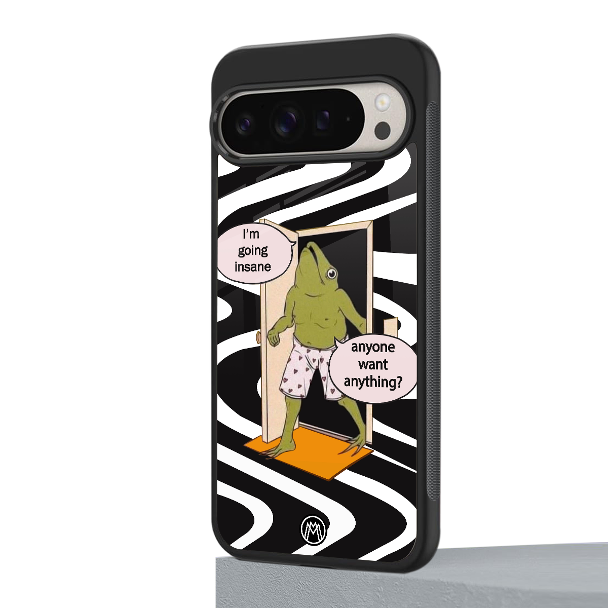 going insane back phone cover | glass case for google pixel 9 pro