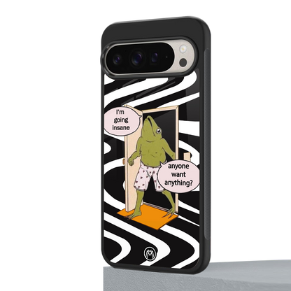 going insane back phone cover | glass case for google pixel 9 pro xl