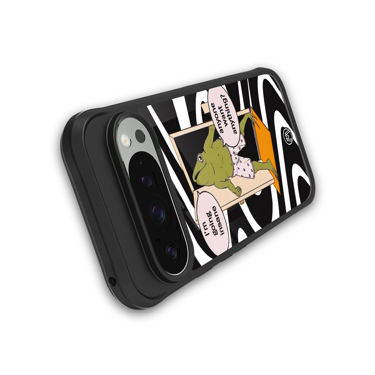 going insane back phone cover | glass case for google pixel 9 pro xl