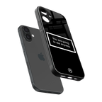 going to die black edition back phone cover | glass case for iphone 16 plus