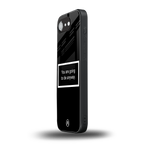 going to die black edition back phone cover | glass case for iphone 16e