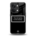 going to die black edition back phone cover | glass case for oneplus nord 3