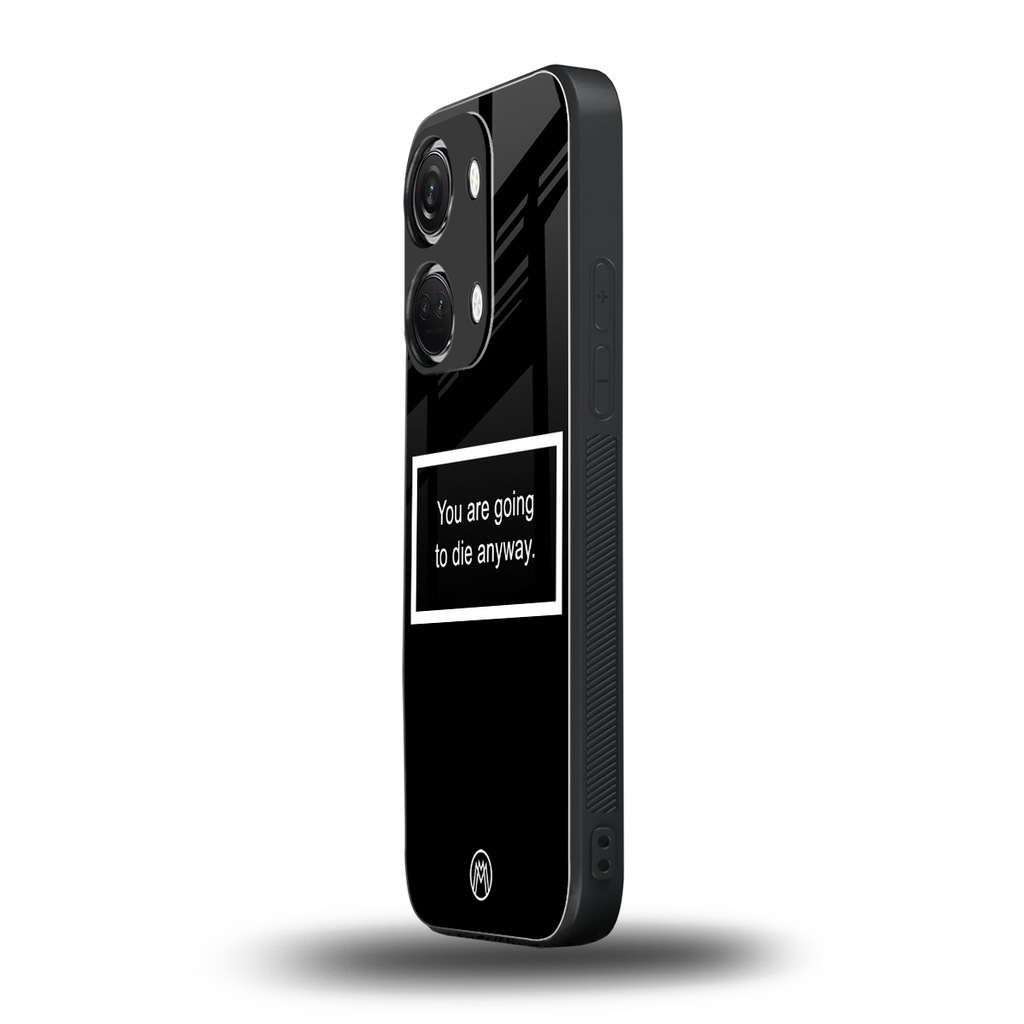 going to die black edition back phone cover | glass case for oneplus nord 3