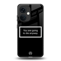 going to die black edition back phone cover | glass case for oneplus nord ce 3