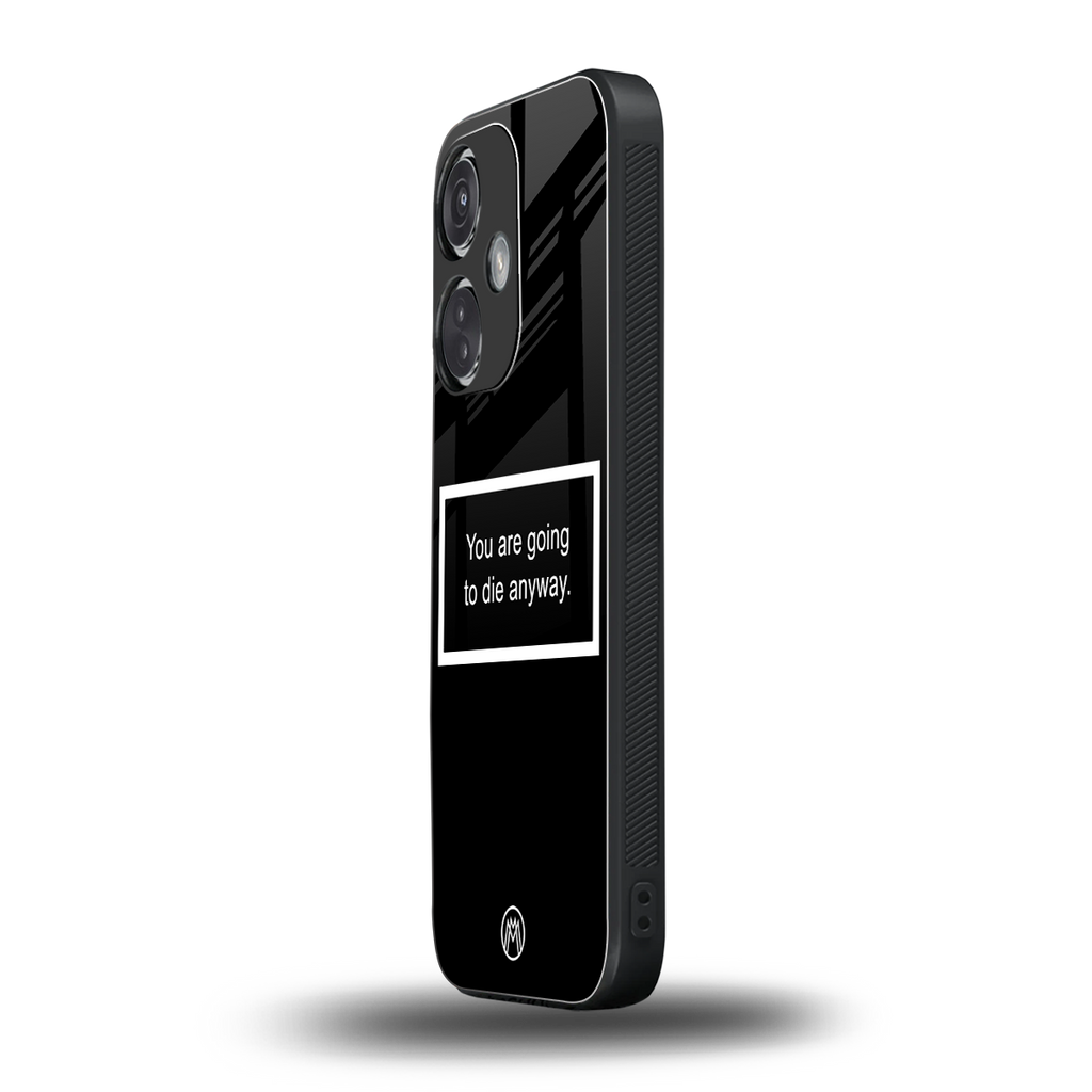 going to die black edition back phone cover | glass case for oneplus nord ce 3