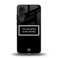 going to die black edition back phone cover | glass case for oneplus nord ce 4 lite