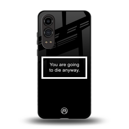 going to die black edition back phone cover | glass case for oneplus nord ce 4 lite