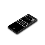 going to die black edition back phone cover | glass case for google pixel 8 pro