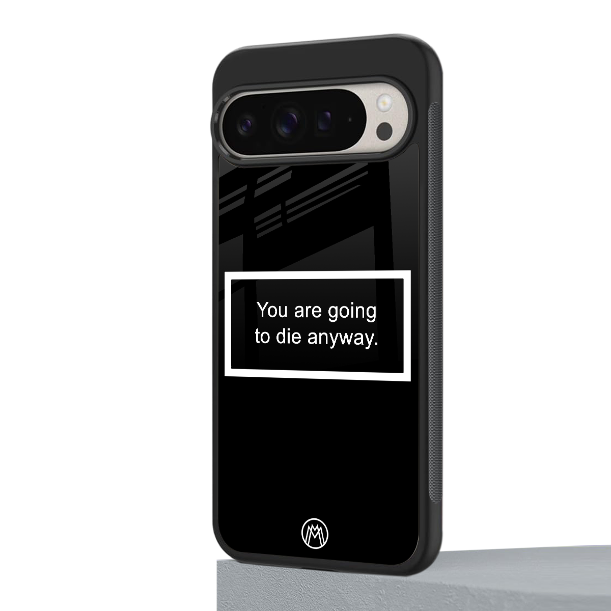 going to die black edition back phone cover | glass case for google pixel 9 pro