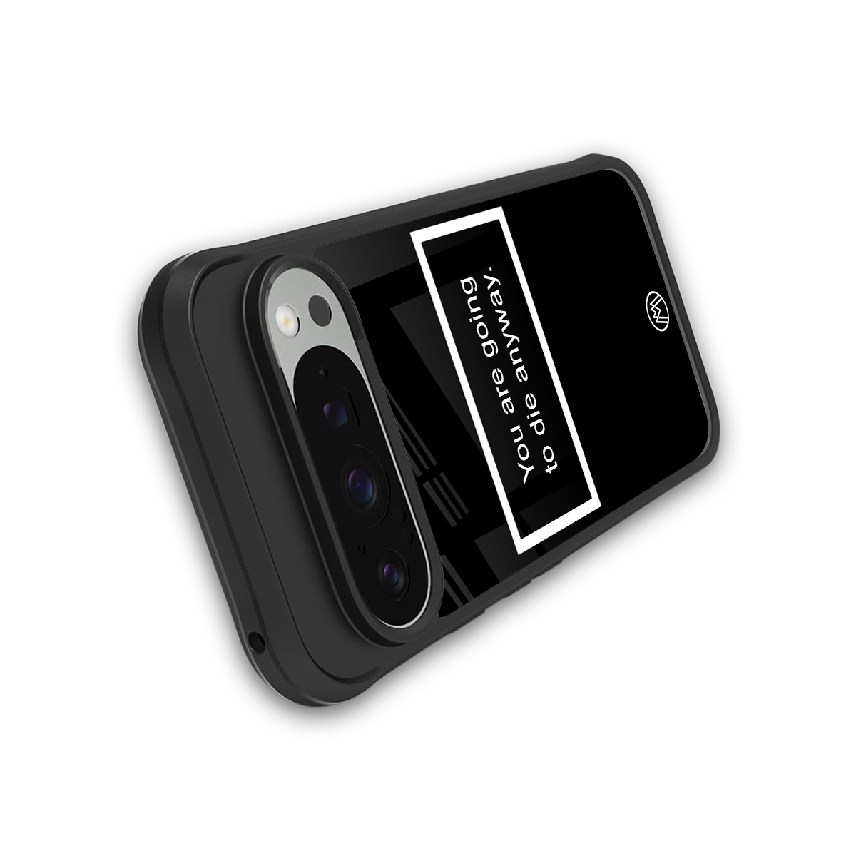 going to die black edition back phone cover | glass case for google pixel 9 pro