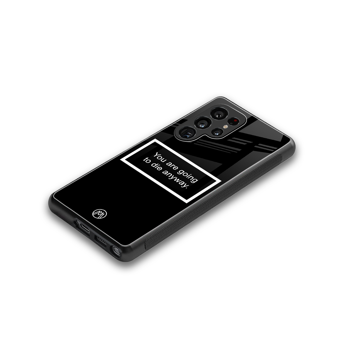 going to die black edition back phone cover | glass case for samsung galaxy s25 ultra