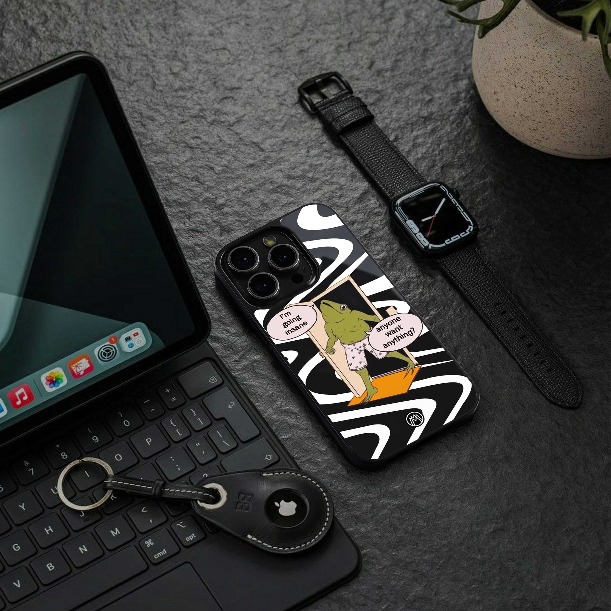 going insane back phone cover | glass case for iphone 13 pro max