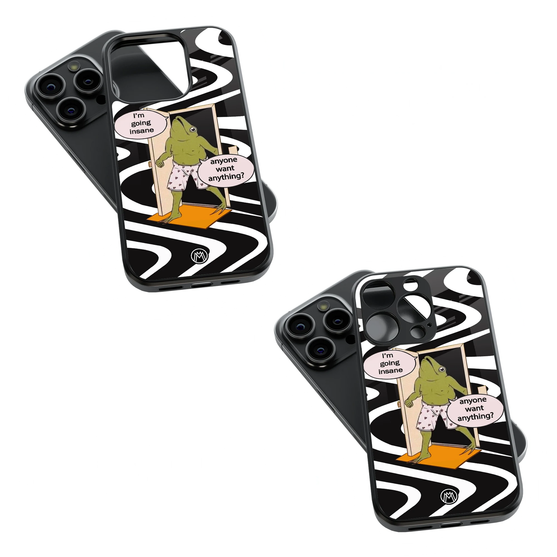 Trendy Glass Back Mobile Case for iPhone, Samsung, Redmi, OnePlus, Google Pixel, Motorola
