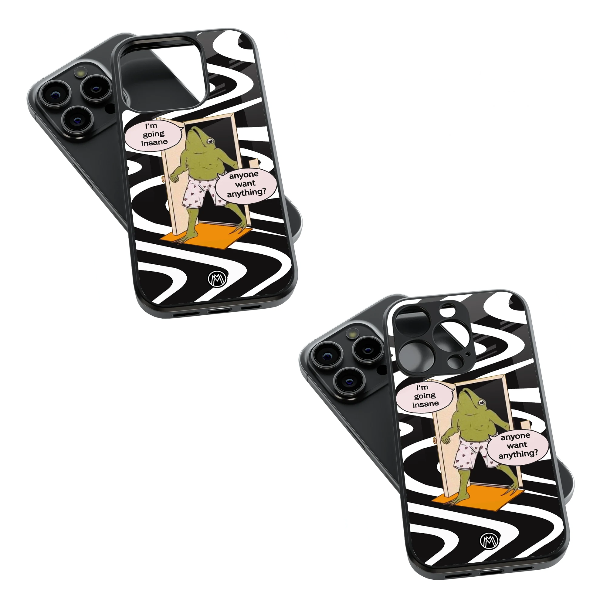 Trendy Glass Back Mobile Case for iPhone, Samsung, Redmi, OnePlus, Google Pixel, Motorola