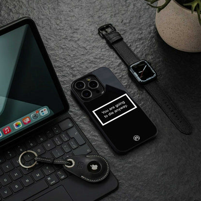 going to die black edition back phone cover | glass case for iphone 16e