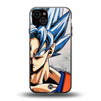 goku dragon ball z anime back phone cover | glass case for iphone 15 plus