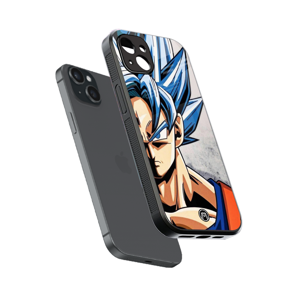 goku dragon ball z anime back phone cover | glass case for iphone 14 plus