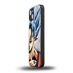 goku dragon ball z anime back phone cover | glass case for iphone 15 plus
