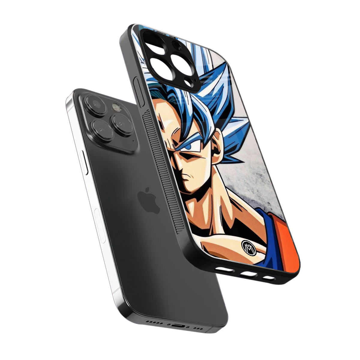 goku dragon ball z anime back phone cover | glass case for iphone 15 pro max