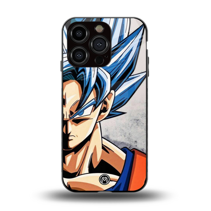 goku dragon ball z anime back phone cover | glass case for iphone 15 pro