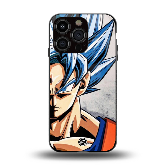 goku dragon ball z anime back phone cover | glass case for iphone 15 pro