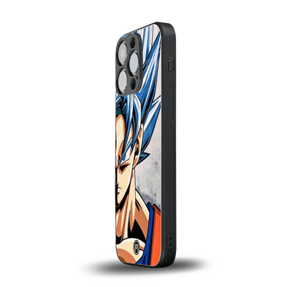 goku dragon ball z anime back phone cover | glass case for iphone 15 pro