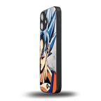 goku dragon ball z anime back phone cover | glass case for iphone 16 plus