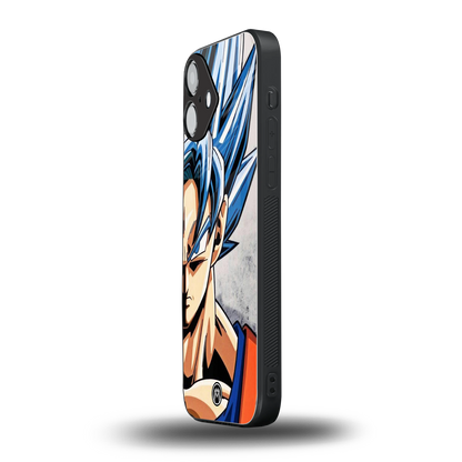 goku dragon ball z anime back phone cover | glass case for iphone 16 plus