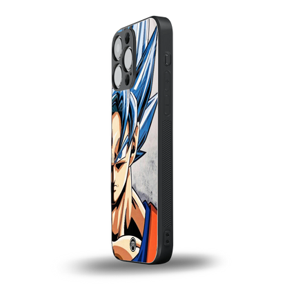 goku dragon ball z anime back phone cover | glass case for iphone 16 pro max