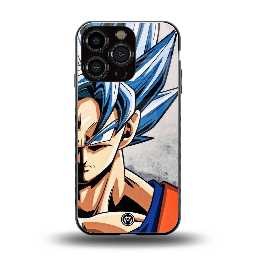 goku dragon ball z anime back phone cover | glass case for iphone 16 pro