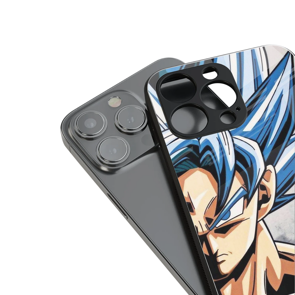 goku dragon ball z anime back phone cover | glass case for iphone 16 plus
