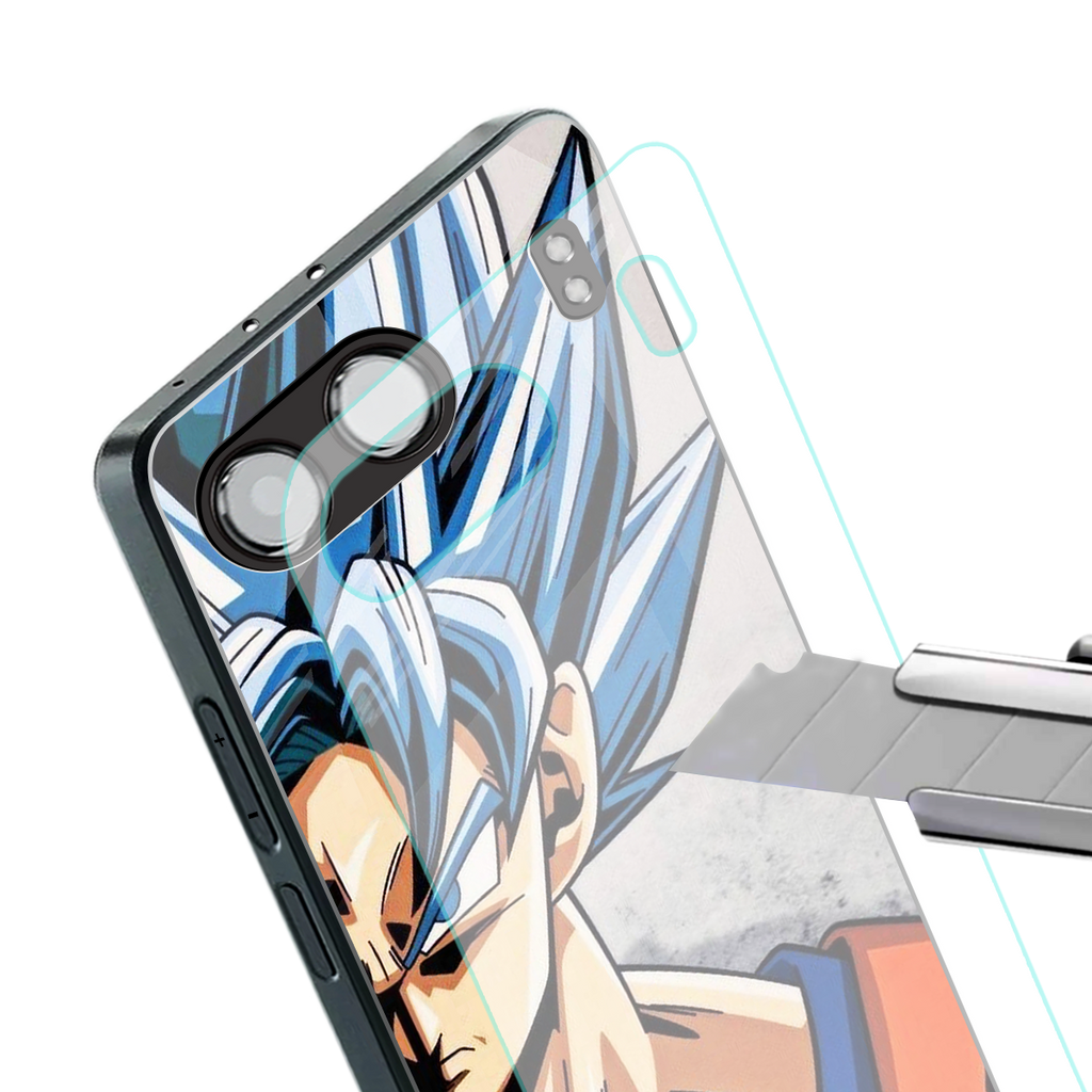 goku dragon ball z anime back phone cover | glass case for oneplus nord 4