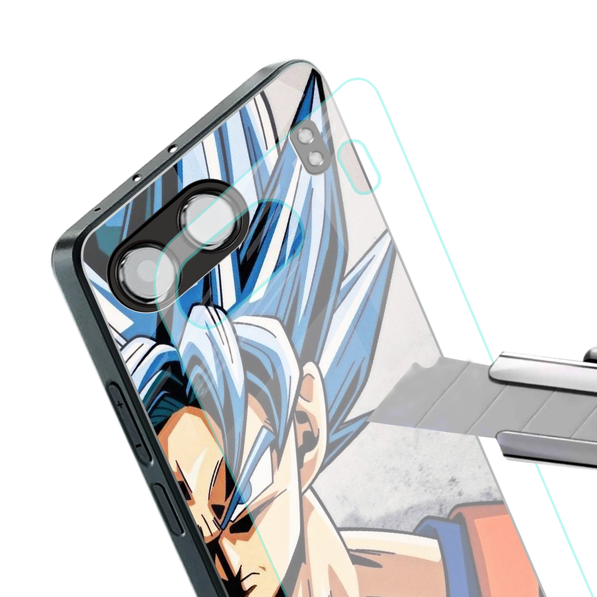 goku dragon ball z anime back phone cover | glass case for oneplus nord 4