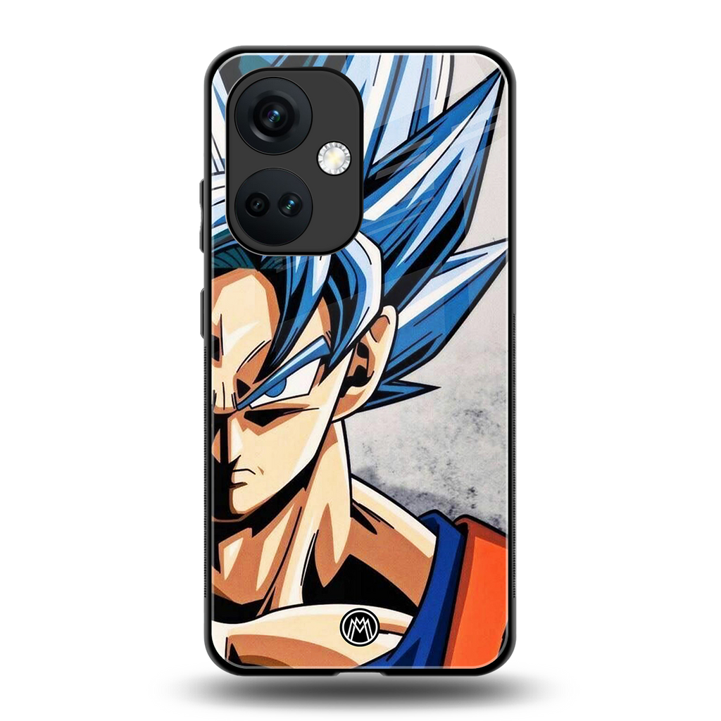 goku dragon ball z anime back phone cover | glass case for oneplus nord ce 3