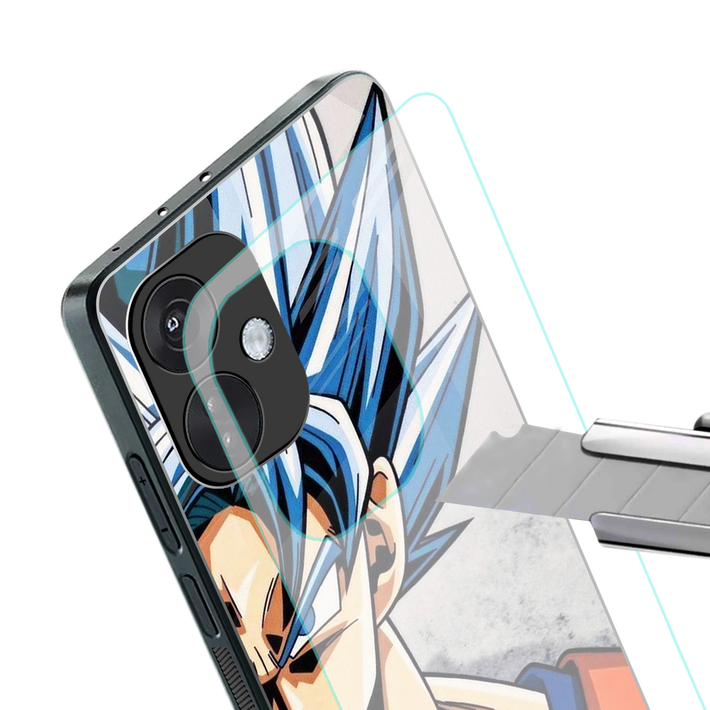 goku dragon ball z anime back phone cover | glass case for oneplus nord ce 3