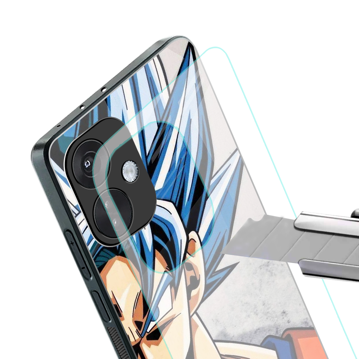 goku dragon ball z anime back phone cover | glass case for oneplus nord ce 3