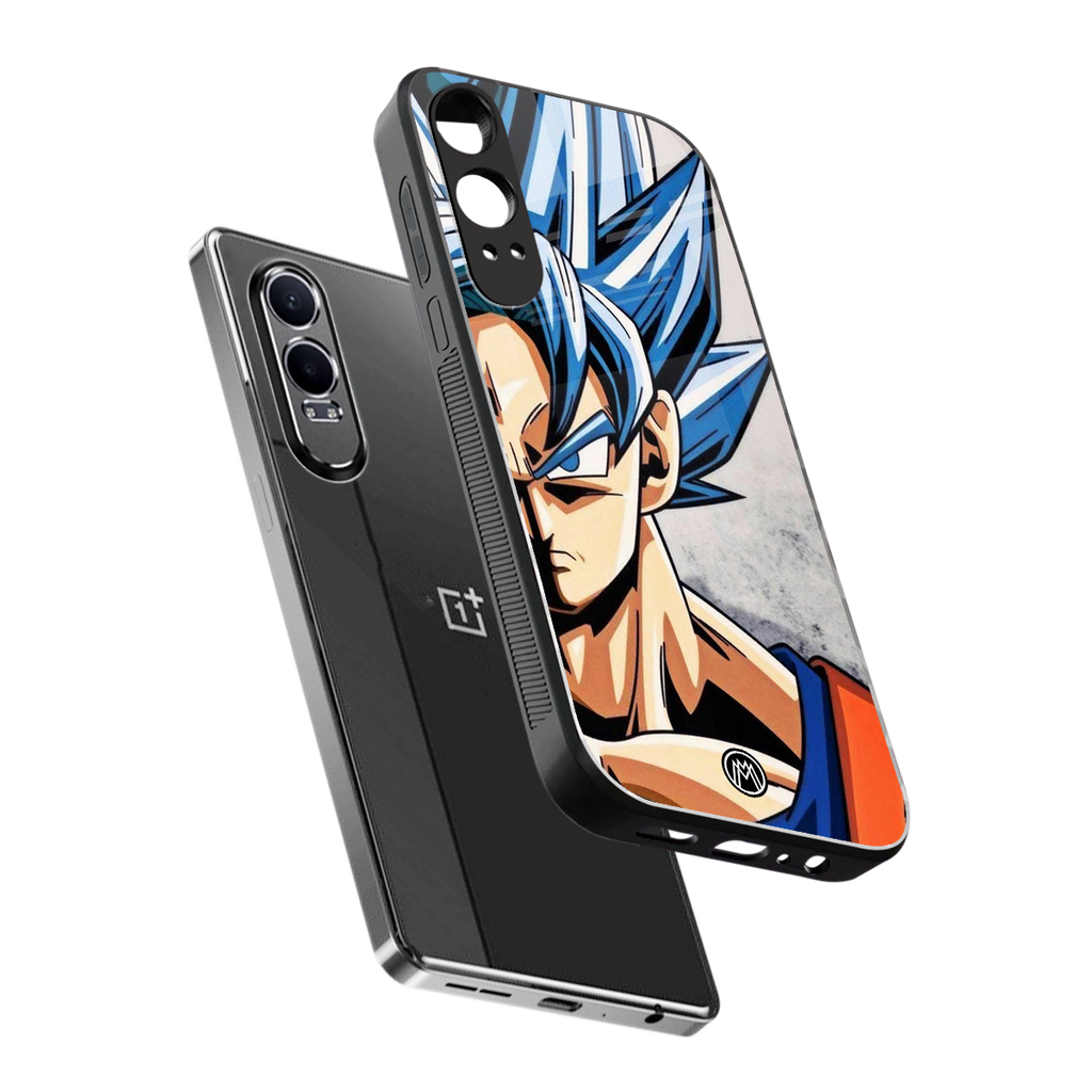 goku dragon ball z anime back phone cover | glass case for oneplus nord ce 4 lite