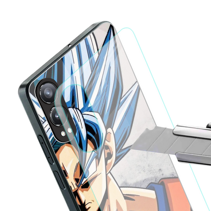 goku dragon ball z anime back phone cover | glass case for oneplus nord ce 4 lite
