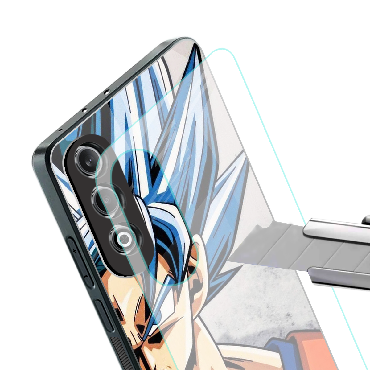 goku dragon ball z anime back phone cover | glass case for oneplus nord ce 4