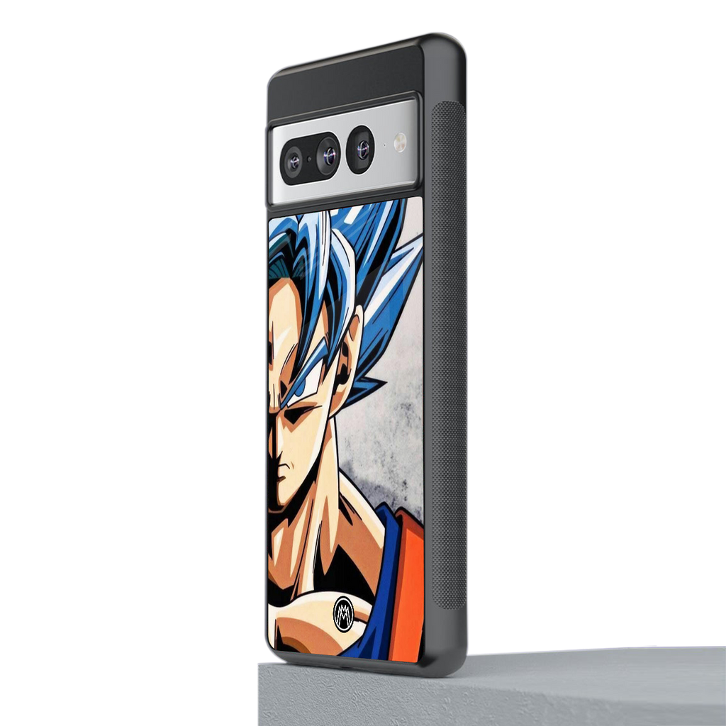 goku dragon ball z anime back phone cover | glass case for google pixel 7 pro