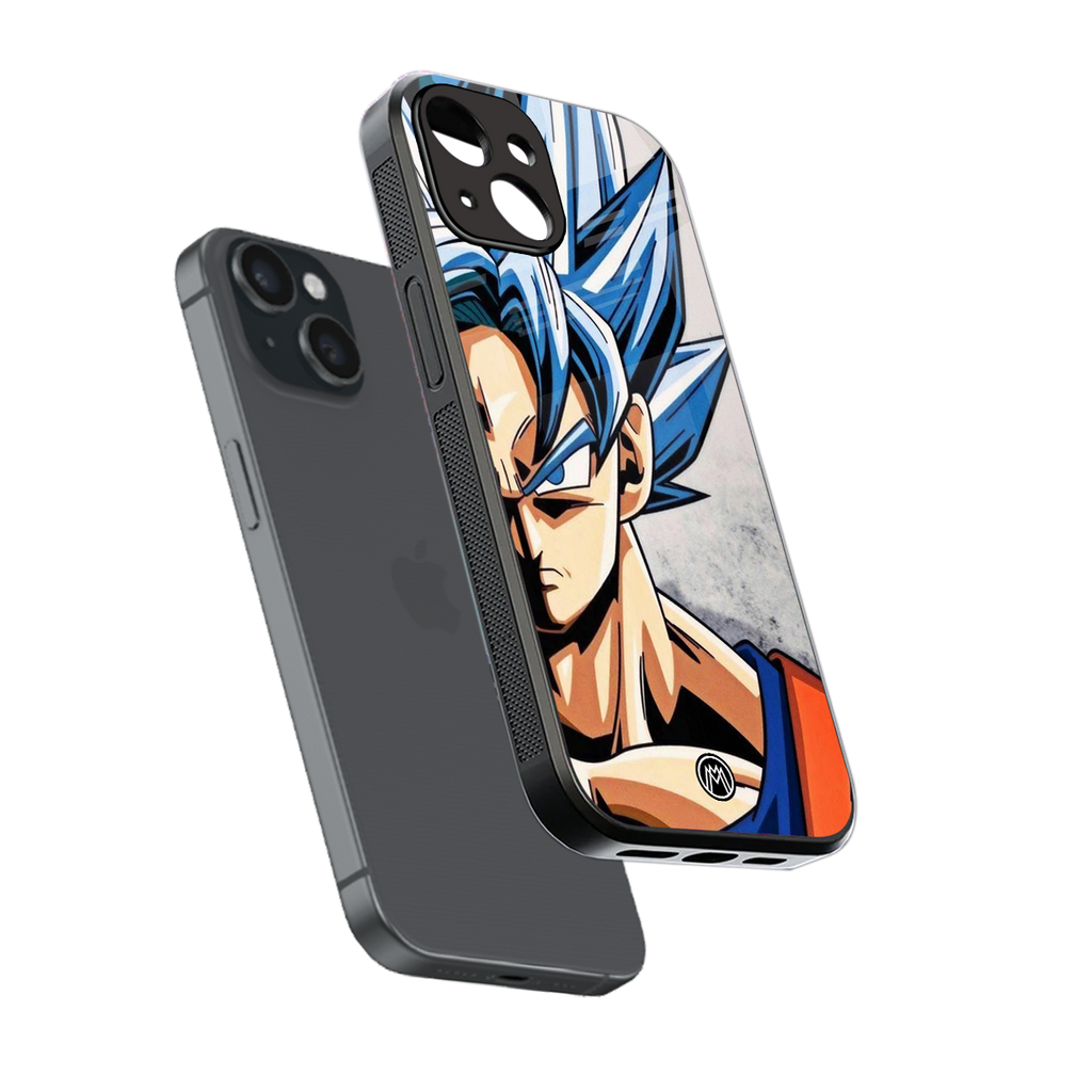 goku dragon ball z anime back phone cover | glass case for iphone 15