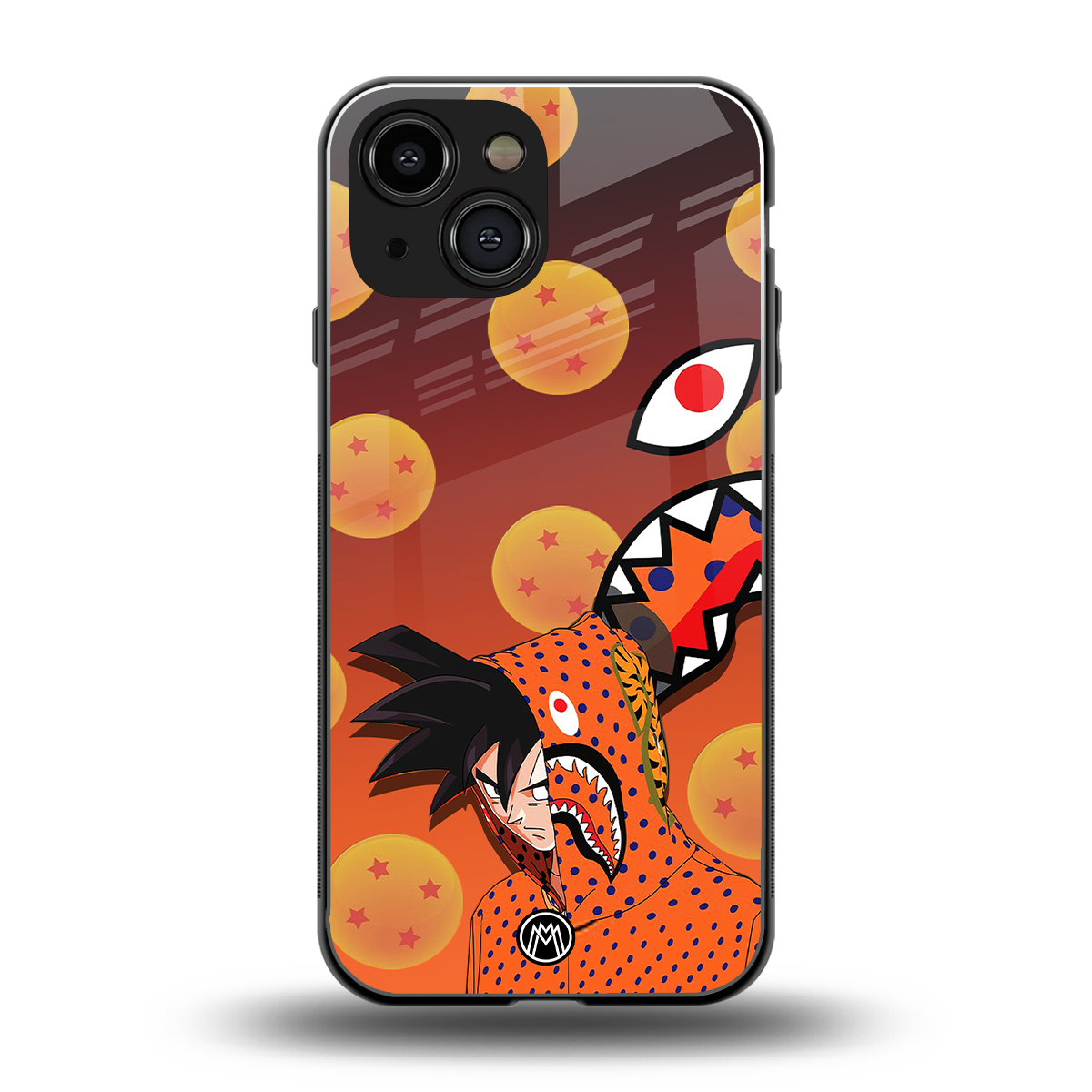 goku back phone cover | glass case for iphone 13 mini